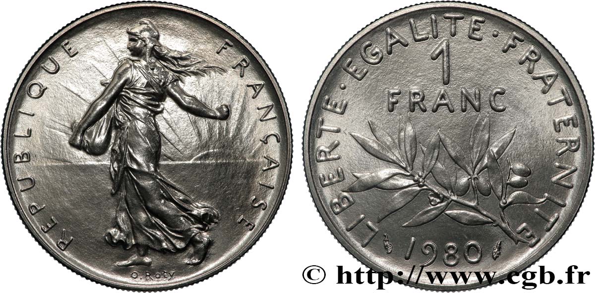 1 franc Semeuse, nickel 1980  F.226/25 FDC65 