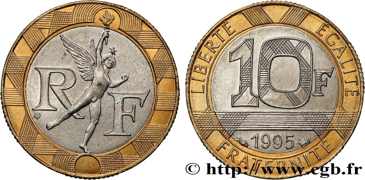 10 francs Génie de la Bastille 1995 Pessac F.375/12 VZ 