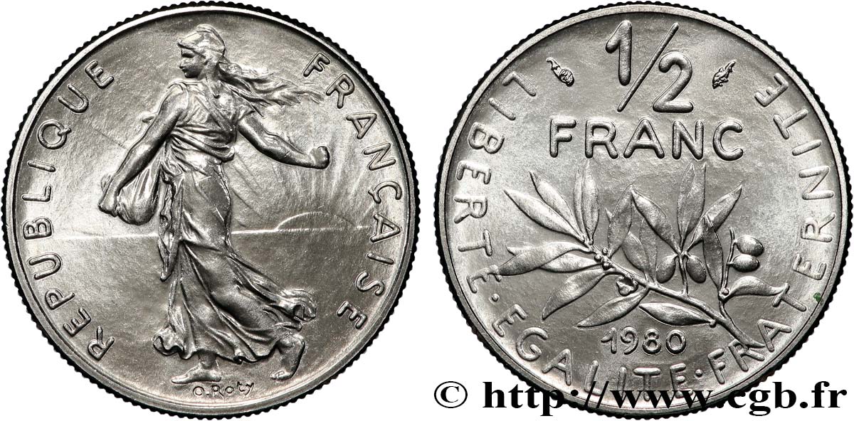 1/2 franc Semeuse 1980  F.198/19 FDC65 