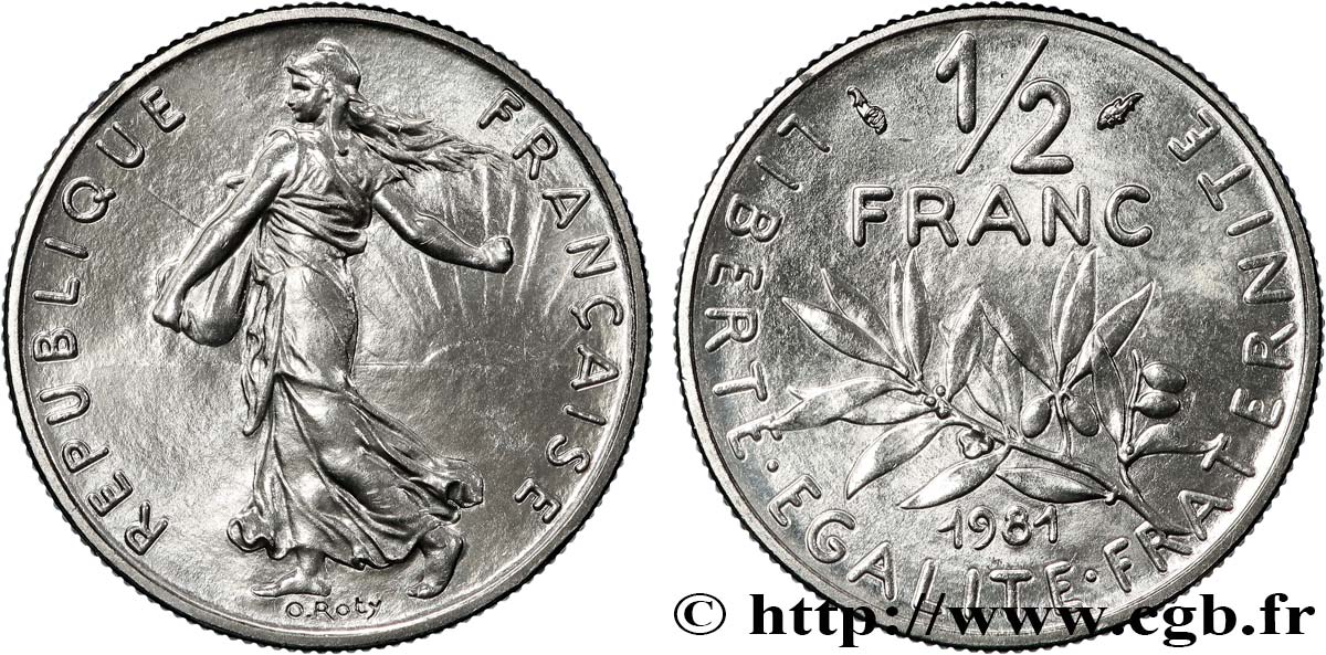 1/2 franc Semeuse 1981 Pessac F.198/20 FDC65 