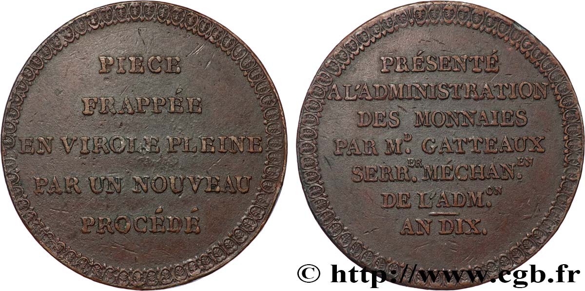 Module de 5 francs par Gatteaux 1802  VG.972  BB 