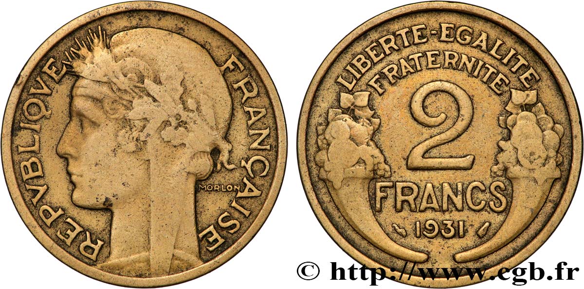 2 francs Morlon 1931  F.268/2 RC+ 