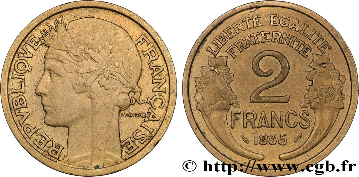 2 francs Morlon 1935  F.268/8 S35 