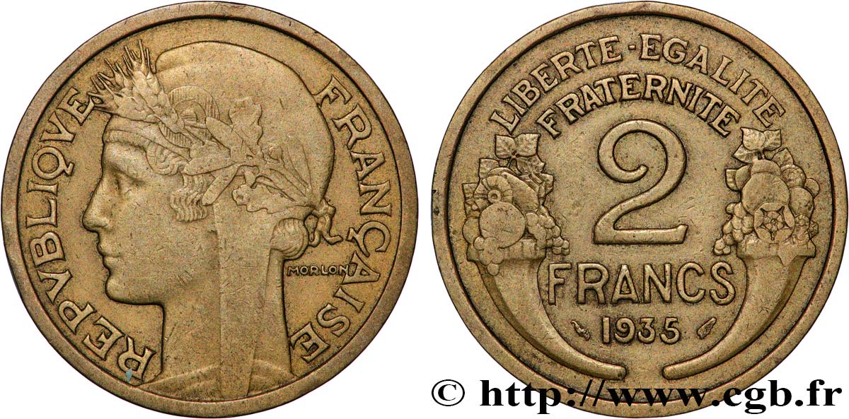 2 francs Morlon 1935  F.268/8 MB 