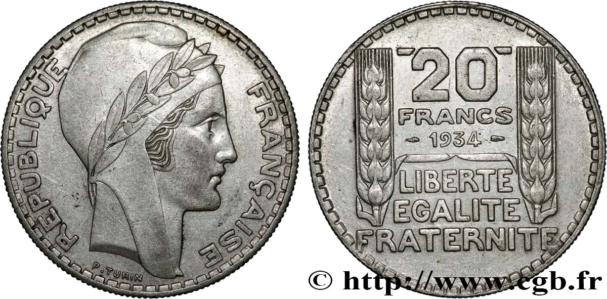 20 francs Turin 1934  F.400/6 MS 