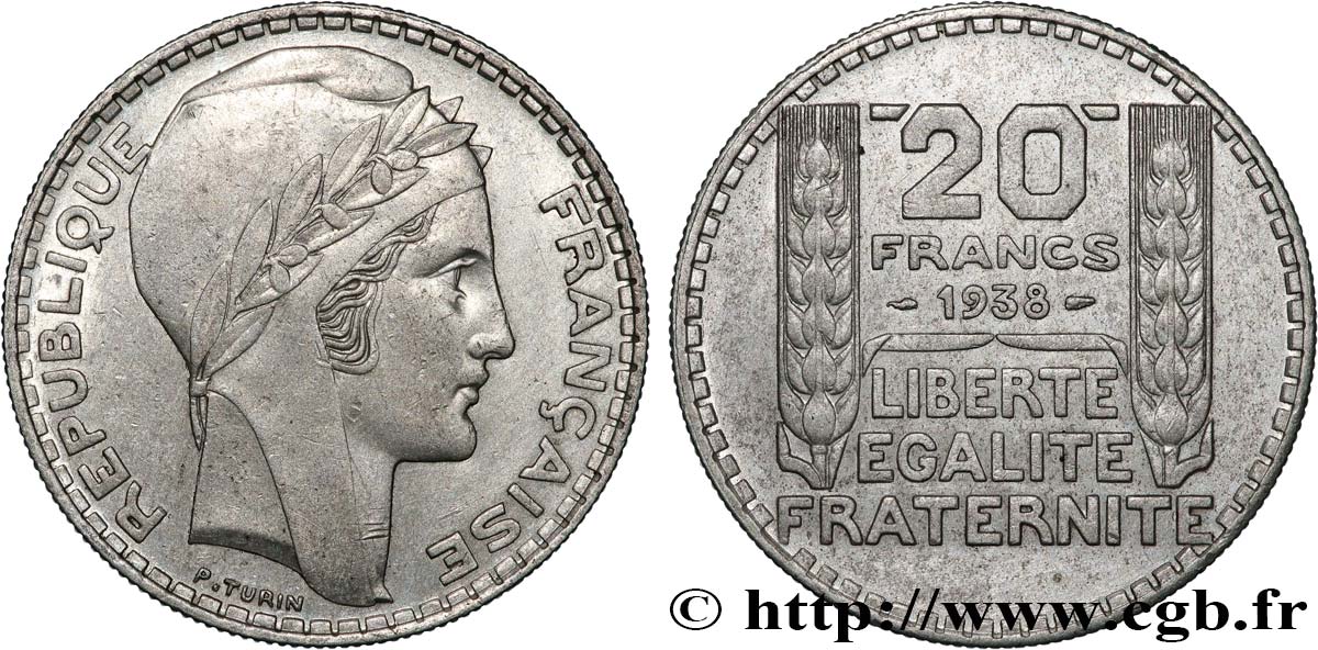 20 francs Turin 1938  F.400/9 fVZ 