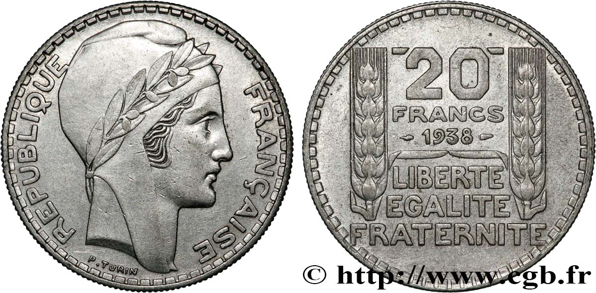 20 francs Turin 1938  F.400/9 AU 