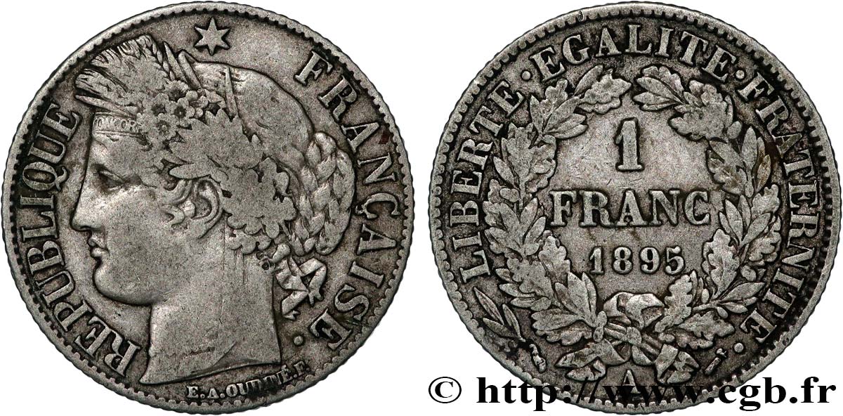 1 franc Cérès, Troisième République 1895 Paris F.216/13 TB 