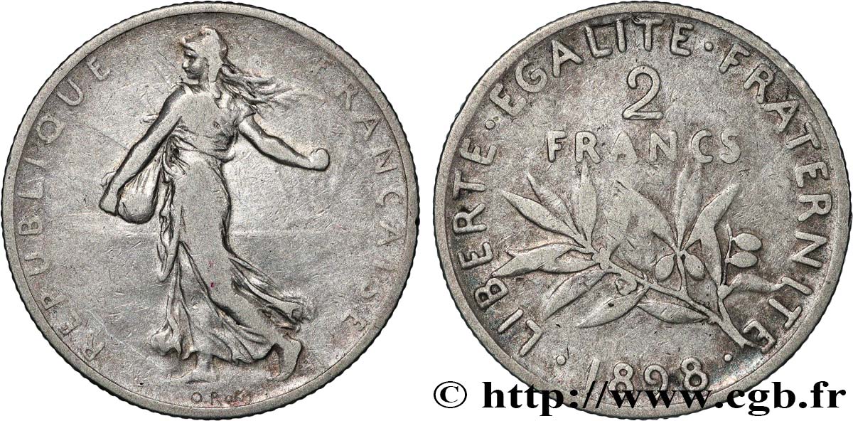 2 francs Semeuse 1898  F.266/1 F 