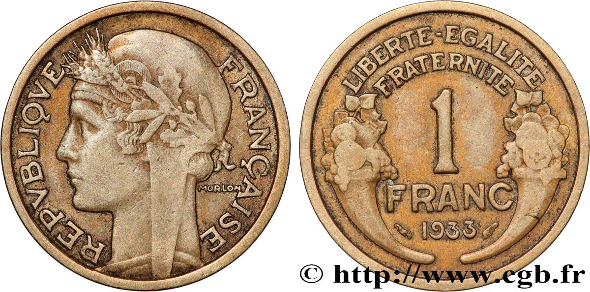 1 franc Morlon 1933  F.219/4 S 