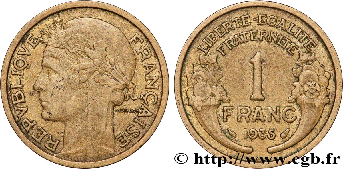 1 franc Morlon 1935 Paris F.219/6 TB 
