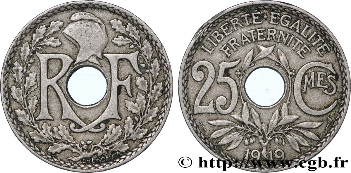 25 centimes Lindauer 1919  F.171/3 fSS 