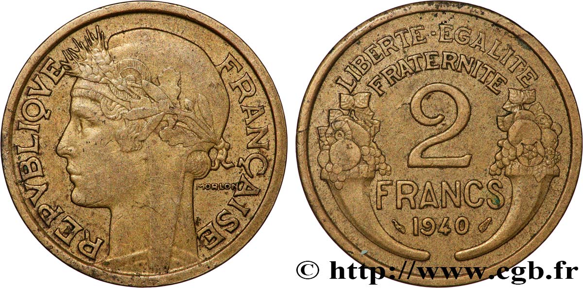 2 francs Morlon 1940  F.268/13 MBC 