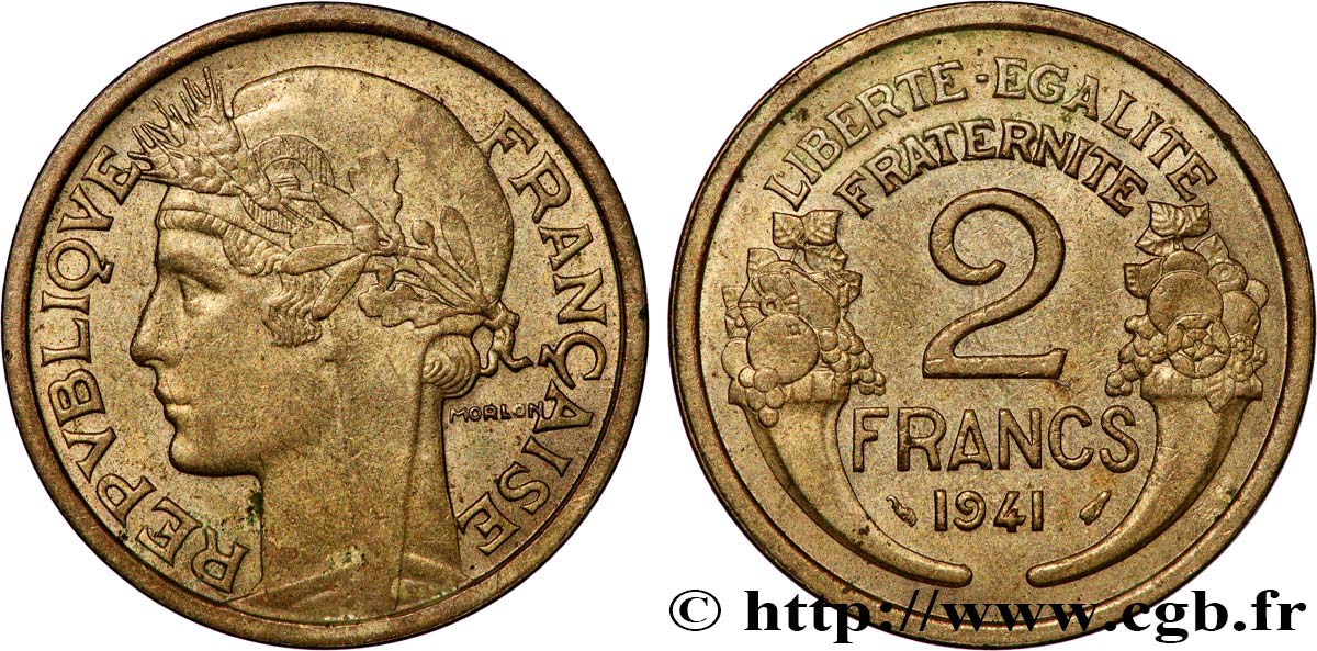 2 francs Morlon 1941  F.268/14 MS 