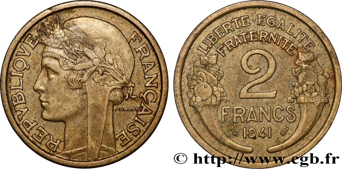 2 francs Morlon 1941  F.268/14 AU 