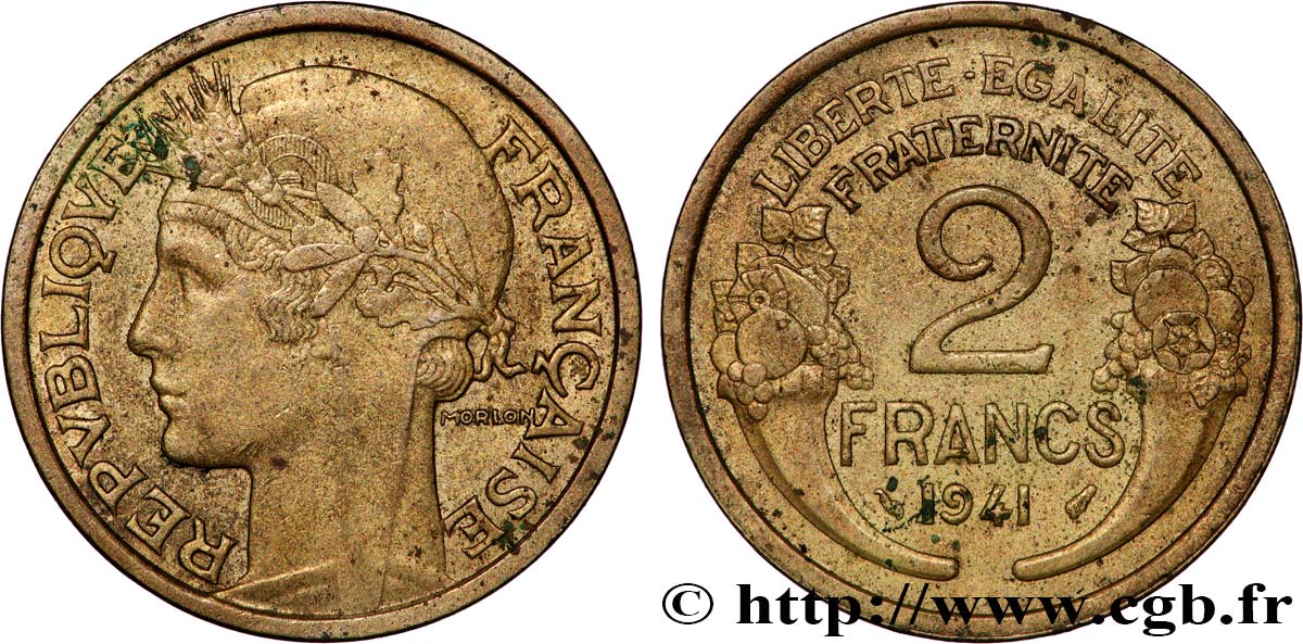2 francs Morlon 1941  F.268/14 AU 
