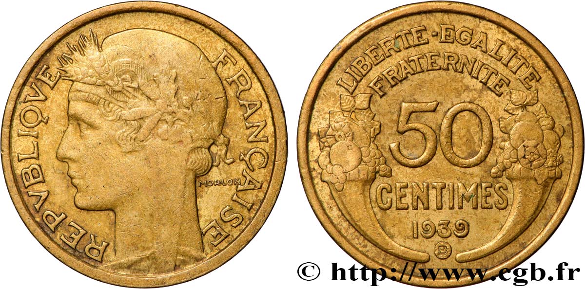 50 centimes Morlon 1939 Bruxelles F.192/16 SS 
