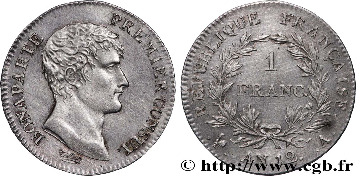 1 franc Bonaparte Premier Consul 1804 Paris F.200/8 SPL 