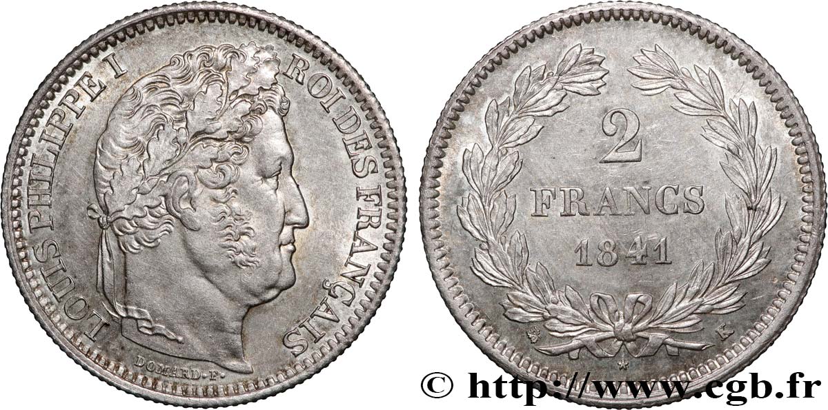 2 francs Louis-Philippe 1841 Bordeaux F.260/85 SC63 