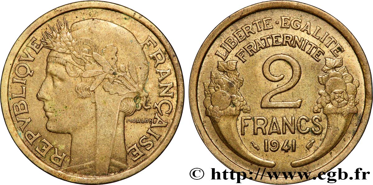 2 francs Morlon 1941  F.268/14 TTB 