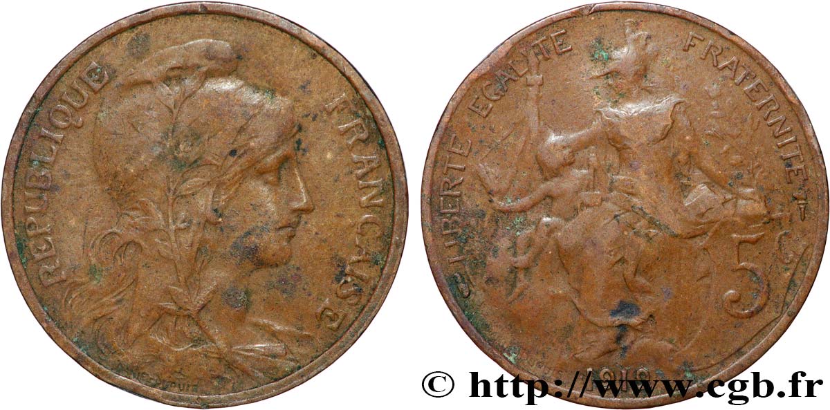 5 centimes Daniel-Dupuis 1912  F.119/24 fSS 