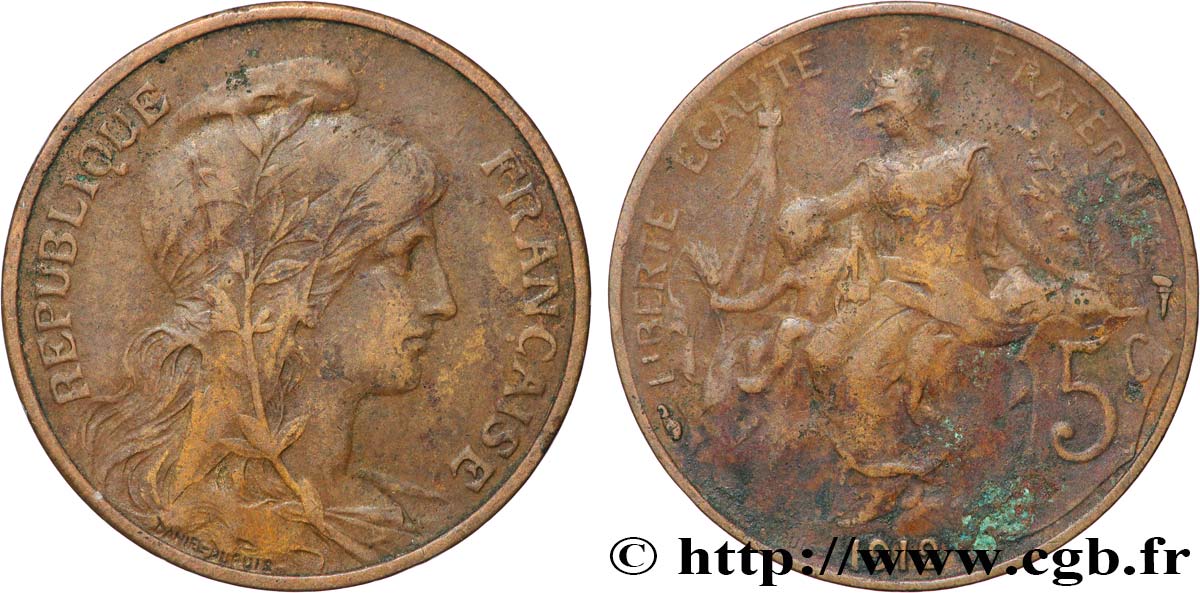 5 centimes Daniel-Dupuis 1912  F.119/24 MB25 