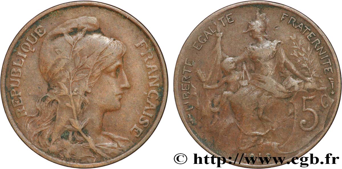 5 centimes Daniel-Dupuis 1916  F.119/29 SS 