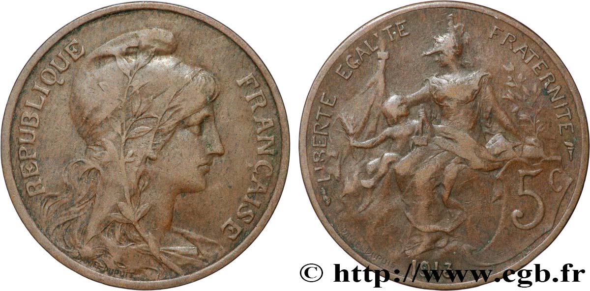 5 centimes Daniel-Dupuis 1913  F.119/25 S 