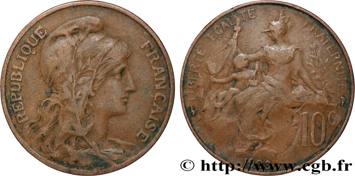 10 centimes Daniel-Dupuis 1908  F.136/17 BC 