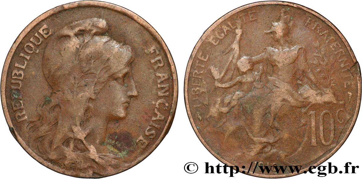 10 centimes Daniel-Dupuis 1910  F.136/19 S15 