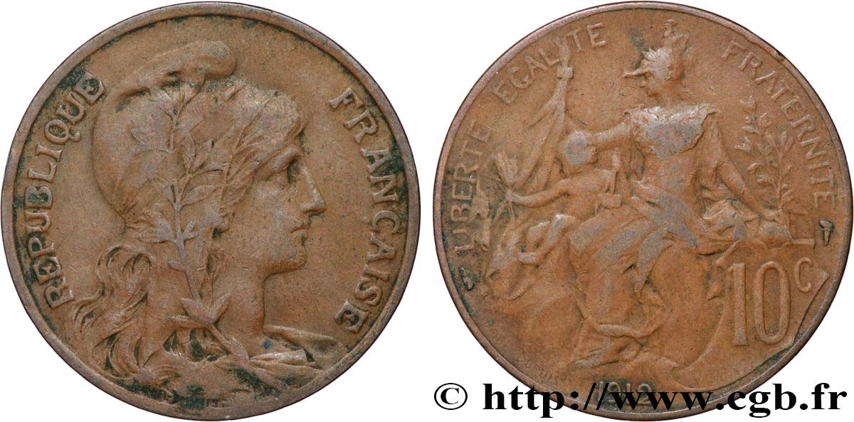 10 centimes Daniel-Dupuis 1912  F.136/21 TB30 