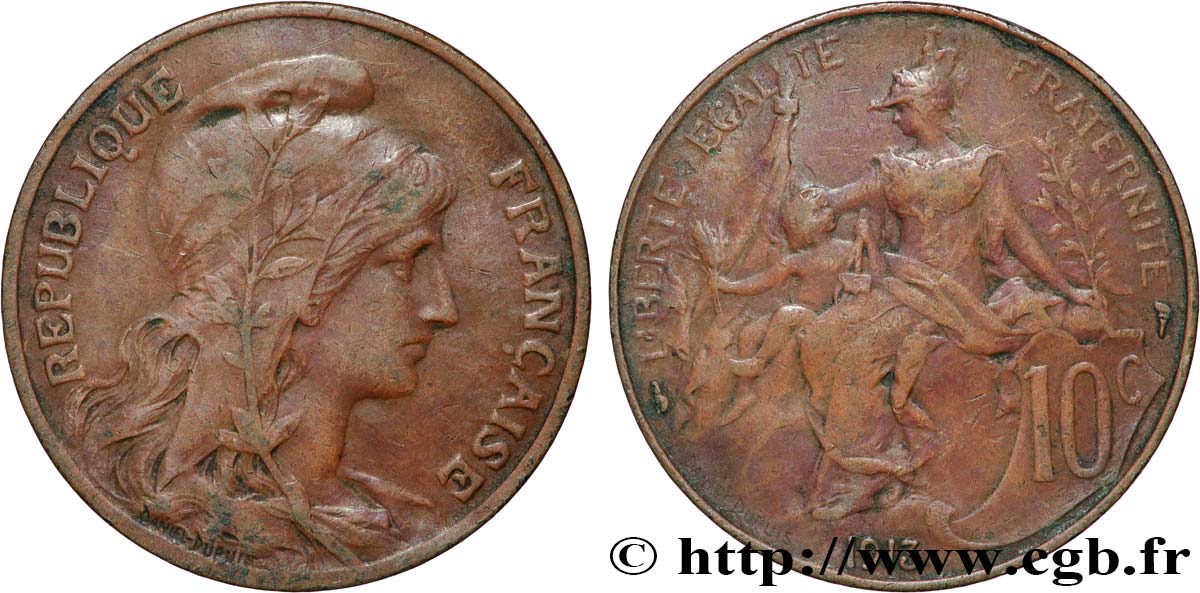 10 centimes Daniel-Dupuis 1913  F.136/22 MB35 