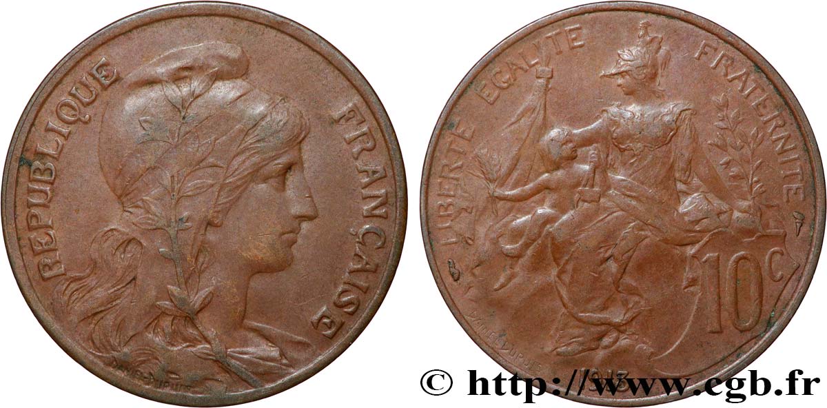10 centimes Daniel-Dupuis 1913  F.136/22 MB35 