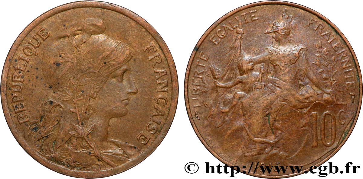 10 centimes Daniel-Dupuis 1915  F.136/25 TTB40 