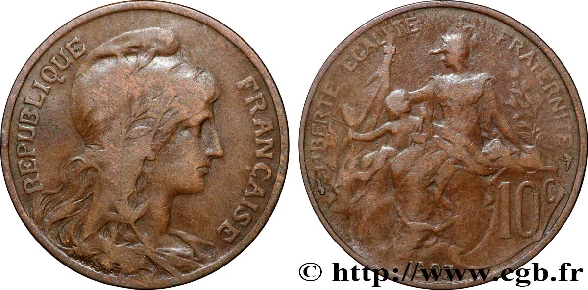 10 centimes Daniel-Dupuis 1907  F.136/16 BC20 
