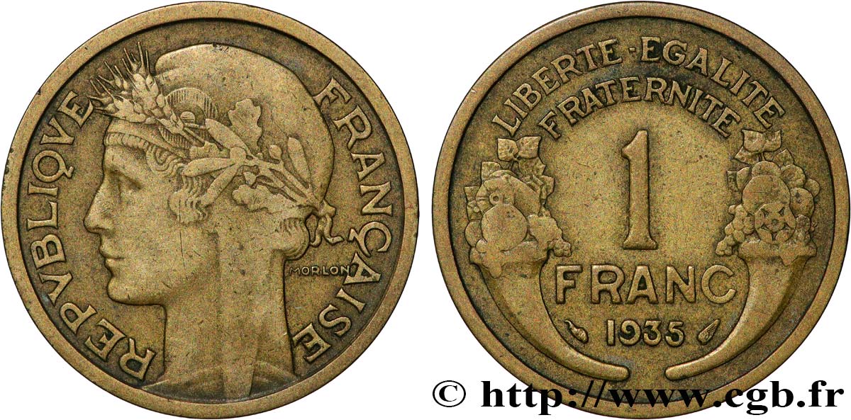 1 franc Morlon 1935 Paris F.219/6 S 