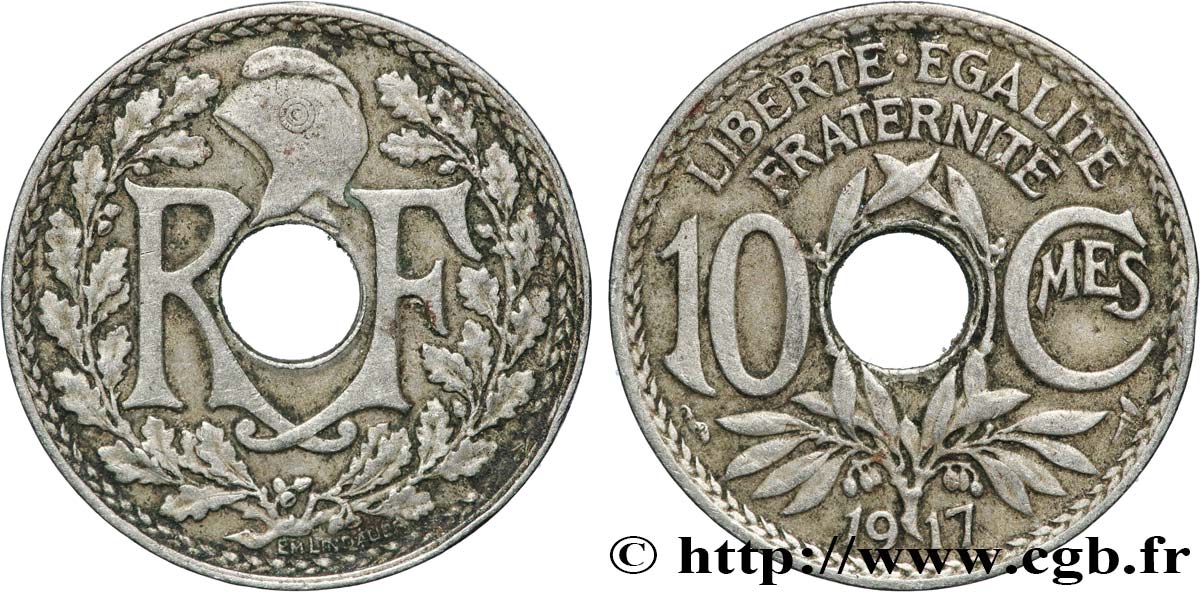 10 centimes Lindauer 1917  F.138/1 TTB+ 