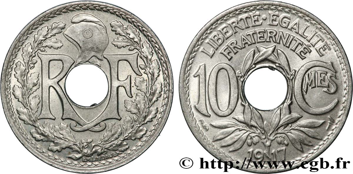 10 centimes Lindauer 1917  F.138/1 SPL63 