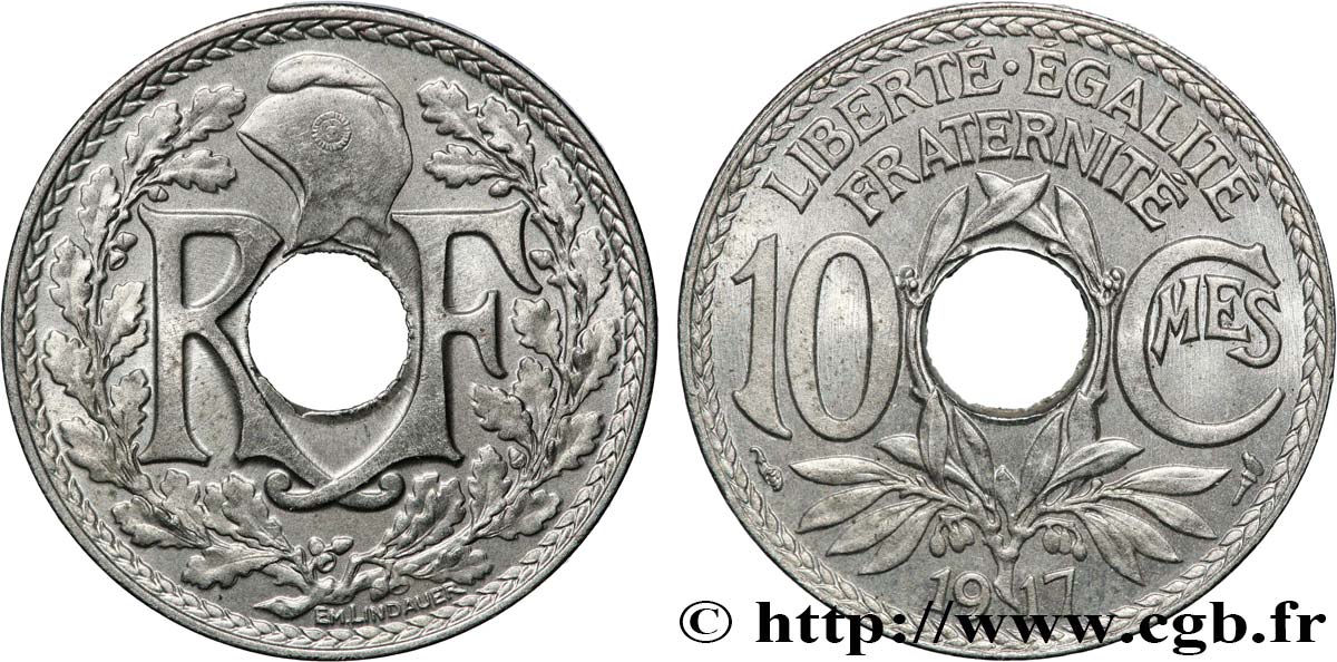 10 centimes Lindauer 1917  F.138/1 AU 