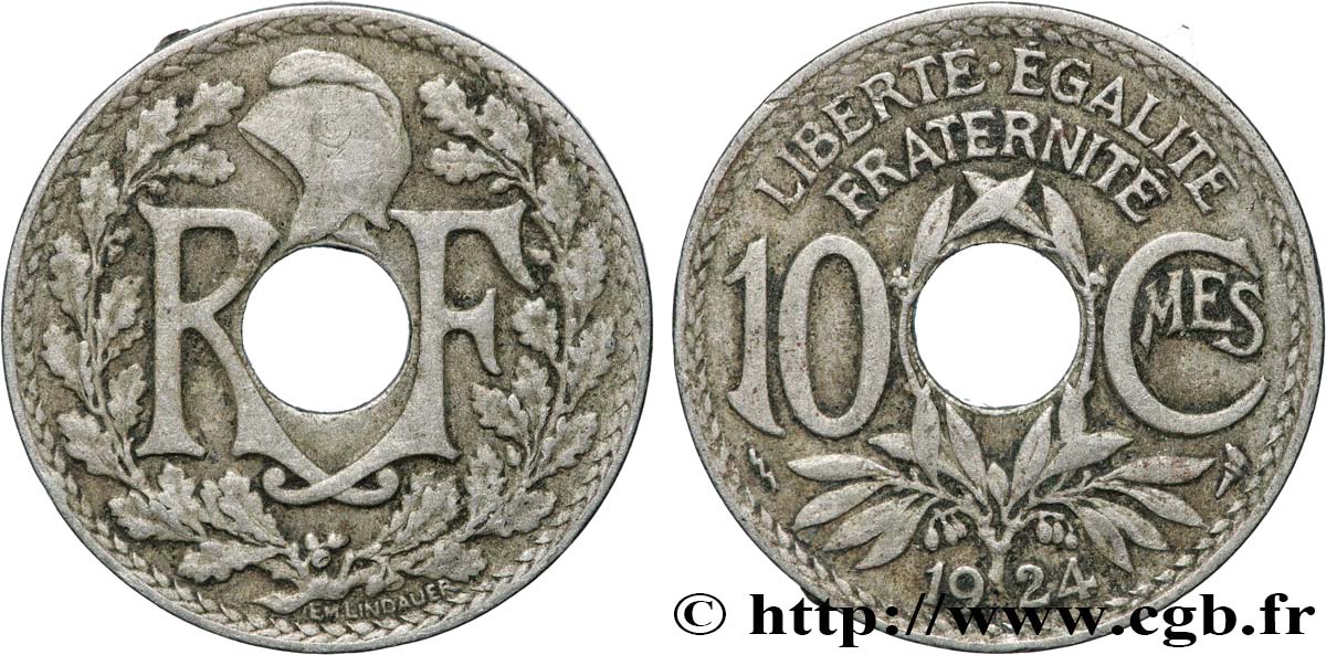 10 centimes Lindauer 1924 Poissy F.138/11 BC15 