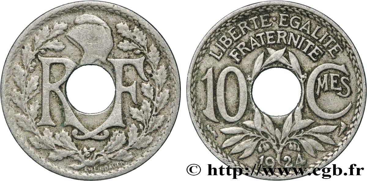 10 centimes Lindauer 1924 Poissy F.138/11 TB15 