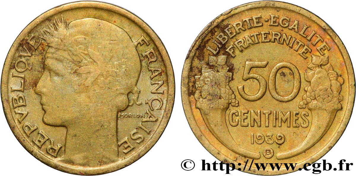 50 centimes Morlon 1939 Bruxelles F.192/16 TB+ 