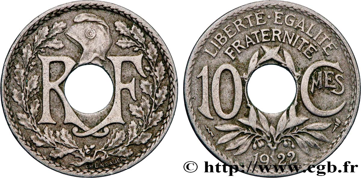 10 centimes Lindauer 1922 Poissy F.138/7 TTB 