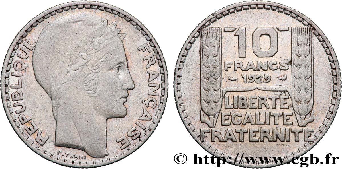 10 francs Turin 1929  F.360/2 XF 