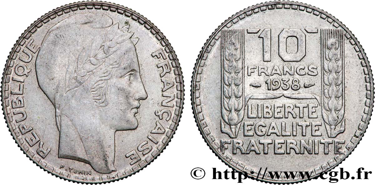 10 francs Turin 1938  F.360/9 TTB+ 