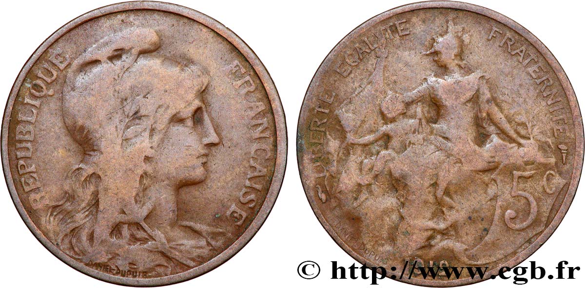 5 centimes Daniel-Dupuis 1912  F.119/24 F 