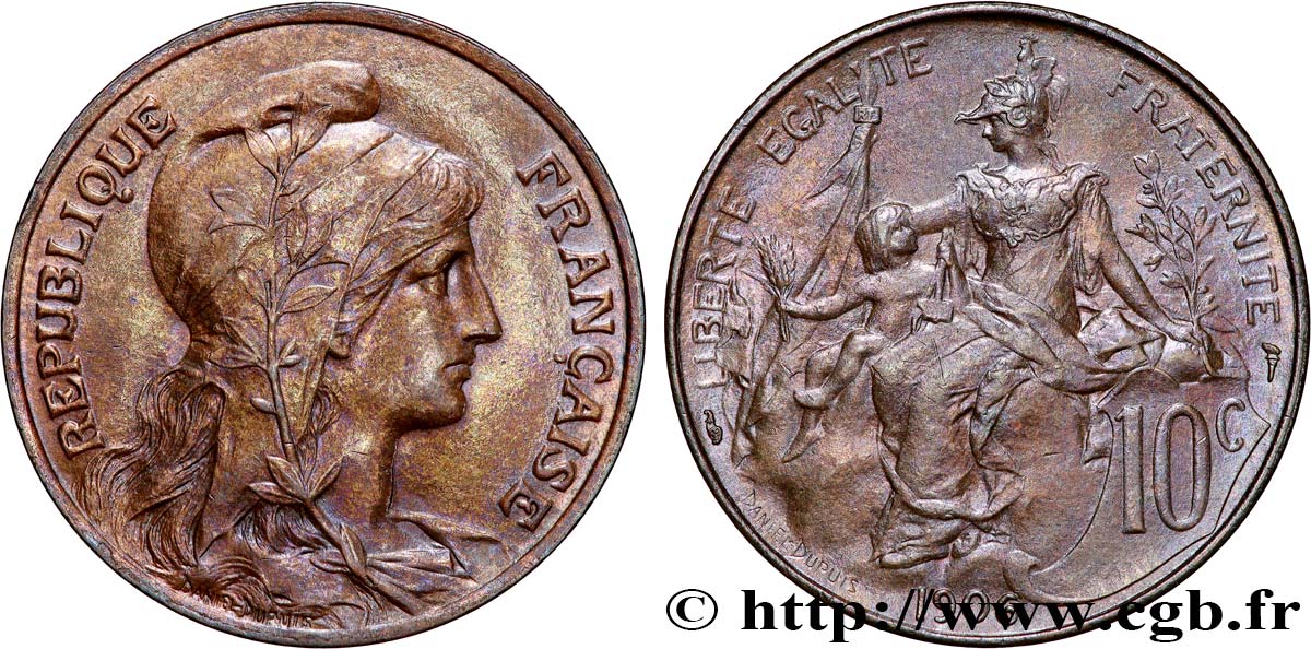 10 centimes Daniel-Dupuis 1906  F.136/15 AU 