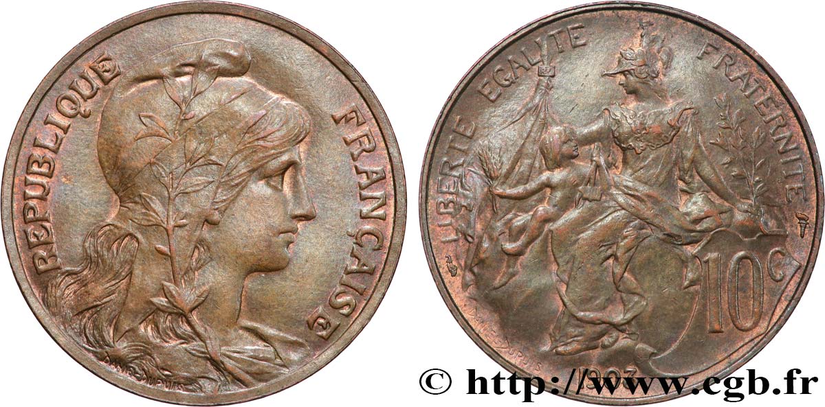 10 centimes Daniel-Dupuis 1903  F.136/12 SPL60 