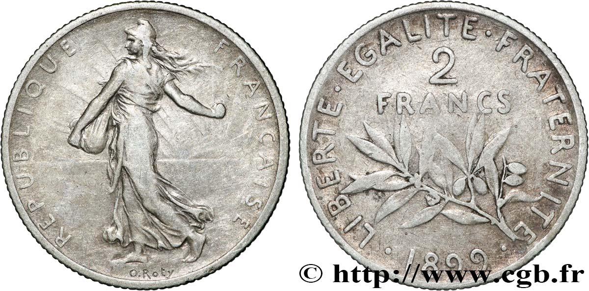 2 francs Semeuse 1899  F.266/3 TB 