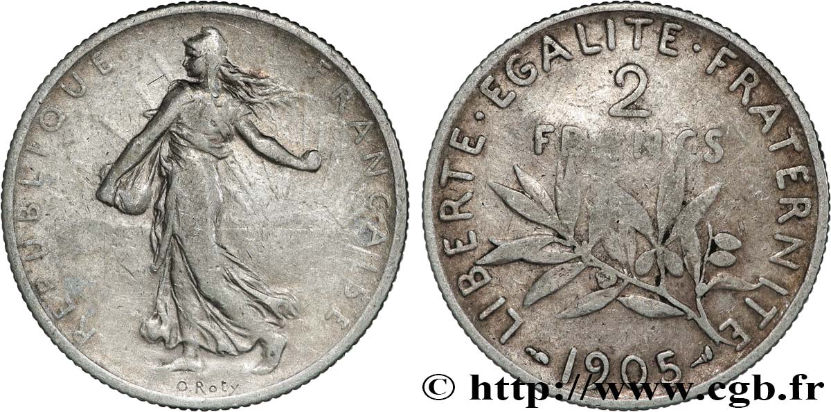 2 francs Semeuse 1905  F.266/9 VF 